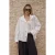 TRENDYOLMİLLA Dames Wit Effen Lang Oversized Jassen
