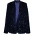 Faina Blazer met pailletten Dames marine