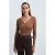 Slim Fit V-hals Kanten Blouse