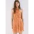 Mango korte halterjurk met open rug en paisley – oranje
