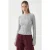 Geribbelde Crew Neck Langsleeve Blouse
