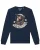 Watapparel Sweatshirt ‘Catstronaut’  navy / oranje / wit