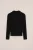 WE Fashion – Meisjes fijngebreide trui met structuur – Regular fit – Zwart – Viscose –