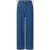Christian Berg Woman Wide leg jeans van mix van katoen en linnen met strikceintuur