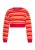 ebeeza Trui  donkeroranje / pink / rood / wit