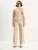 Bianco Lucci Broekpak  beige / donkerbruin / wit