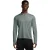 Nike Heren Core hardloopshirt met halve rits en lange mouwen (Groene klei)