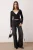 TRENDYOLMİLLA Dames Zwart Colorblock Lang Getailleerd Blouses
