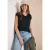 Cecil Dames Shirt met overhangende schouders en V-hals in Groen
