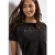 Street One Dames Shirt met folietekst in Zwart