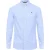 Original Penguin Heren-shirt met lange mouwen ‘Sticker Pete’ van EcoVero (Amparo Blue)