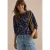 Shirt met boothals en geribbelde details