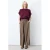 Grace & Mila wide leg casual broek – taupe