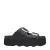 Scholl leren slippers met studs zwart