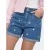 ONLY regular waist denim short met hartjes medium blue denim