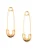 Hey Happiness Oorbellen ‘Safety Pin’  goud
