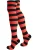 normani Overknee kousen  knalrood / zwart