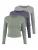 studioselect Shirt ‘Blanca’  duifblauw / grijs gemêleerd / mintgroen