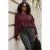 Trendyol Curve Dames Paars Effen Lang Regular fit Grote maten Overhemden