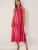Trendyol Jurk  donkerlila / oranje / pink / wit