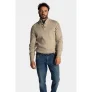 New Zealand Auckland trui met ingebreid patroon beige