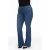 YOEK high waist bootcut jeans dark denim