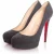 Grijze ‘bianca 140’ Wol Platform Hakken.