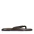 Sacha leren teenslippers donkergroen