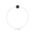 Bol Armband Crystal Preciosa Purple Silver 925