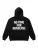 Kleidermafia Trui ‘Oversize “No Time for Nonsense” Hoodie – Black and White’  zwart
