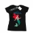 Disney Dames/Dames De Kleine Zeemeerminlijn Ariël Katoenen T-Shirt (Zwart)