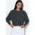 Korte Geribbelde Cardigan met Knopen