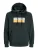JACK & JONES Sweatshirt ‘JWHFREDERIKSBERG’  donkerblauw / geel / zwart / wit