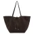 Mango suede shopper donkerbruin