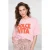 Geisha 62090-41 422 sweat scuba toweling light pink/orange