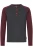 INDICODE JEANS Shirt ‘Winston’  grijs / bordeaux