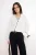 TRENDYOLMİLLA Dames Wit Effen Lang Relaxed fit Overhemden