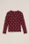 WE Fashion – Meisjes T-shirt van ribstof – Bordeauxrood – Katoen –