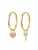Hey Happiness Oorbellen ‘Heart and Key’  goud