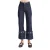High Waist Straight Jeans Subtiele Decoratieve Details Rekbare Dames It’s Basic
