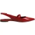 Dolce & Gabbana Rode Leren Slingback Ballerina Sandalen Schoenen