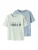 NAME IT Shirt ‘NKMVILOGO’  pastelblauw / pastelgroen / donkergroen / wit