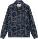Dstrezzed Overshirt Lino Damast  Navy heren