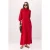 Trendyol Modest Dames Bordeaux Effen Maxi Lang Casual A-lijn Modest Jurken