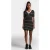 Karl Lagerfeld Striped V-neck Knit Dress Black-white Stripes