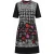 Jurk met geometrische print en korte mouwen