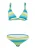 BECO the world of aquasports Bikini ‘Fresh Stripes’  blauw / groen