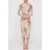 GUESS Holly Ls Drapep Dres Snow Lynx
