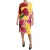 Dolce & Gabbana Bodyconjurk met gele bloemen en kristallen