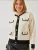 Bianco Lucci Gebreid vest  ecru / zwart